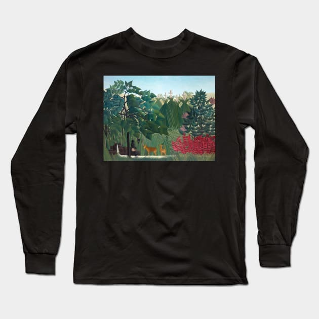 The Waterfall, 1910 Long Sleeve T-Shirt by MurellosArt